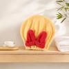 Dry Hair Cap, Bow Decor Soft Thickened Fabric Hair Towel, Ultra Absorbent Hair Wrap for Women Bathing Skin Care