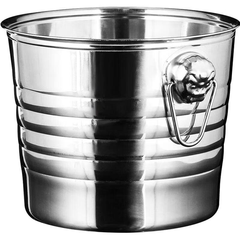 Transparent Plastic Ice Bucket with Handle