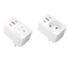European To US Power Adapter Travel Converters with USB C and Two USB A Port