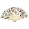 Koji Company Folding Fan Petal W120 x D20 x 181096 & Handkerchief, Whispers, Pink, Approx. H237mm,