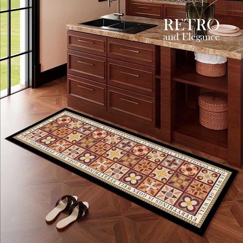 Kitchen Floor Mat Bedroom Living Room Long Bedside Area Rug Hallway Soft Washable Carpet Anti Slip Bathroom Entrance Doormat