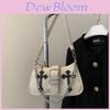 Street Style Pu Small Shoulder Bag With Chain Detail For Daily Use