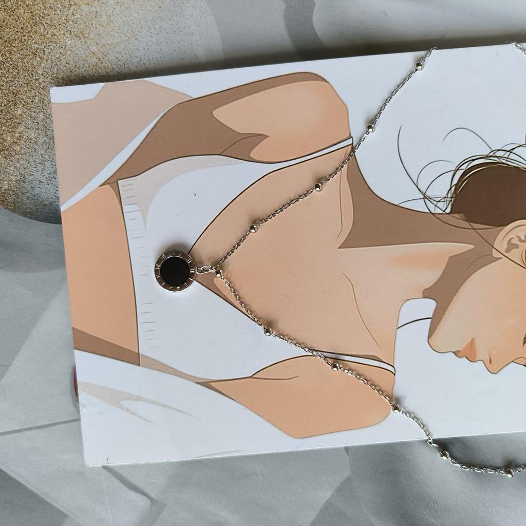 Silberne Halskette mit Emaille, Gewicht des Produkts 3,81 g (2190653)