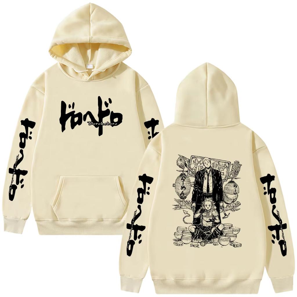 2026 Hot Sale Japanese Anime Dorohedoro Shin Noi Graphichoodie Men Women Gothic Horror Oversized Streetwear Hoodie Y2K Gothic Oversized Hoodie