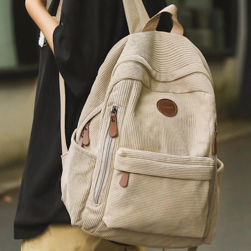 Schoolbag schoolbag for girls 1011 new college students high school students corduroy backpack junior high school students backpack