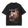 Moda Silent Hill Lavato Streetwear Vintage T-Shirt Film Horror Gioco Magliette Top Uomo Donna Cotone Harajuku Stampato