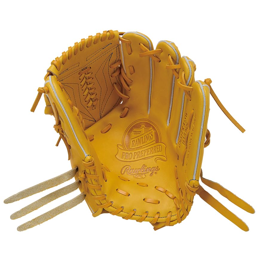 Rawlings PRO PREFERRED GH5FPRA15W Baseball Gold Throw Glove, Hardball, Pitcher's, Tan, 11.75 Inches, Right-Handed