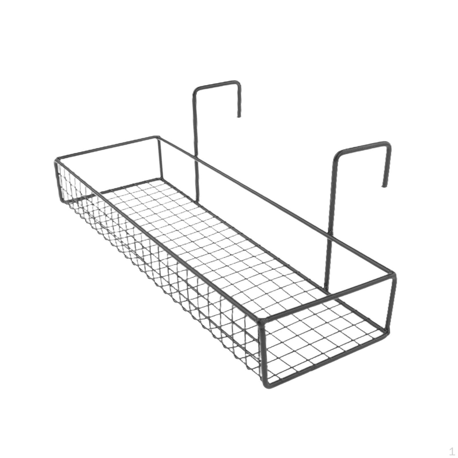 

Подвесная корзина для кубикла для офиса, балкона, установка цветочного горшка, хранение, патио Single Layer чёрный