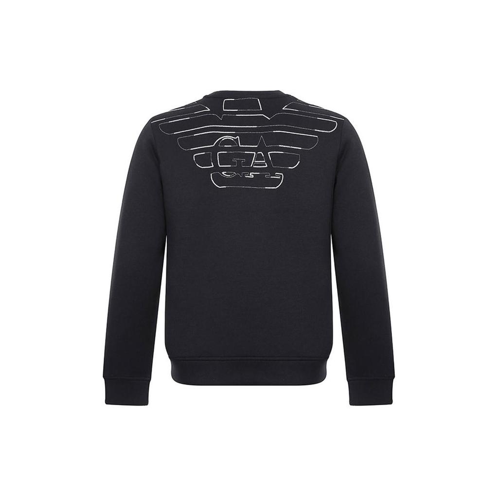 EMPORIO ARMANI Sweatshirts Men's Blue Crew Neck Moderate Regular 6Z1MP1-1JTYZ-F963