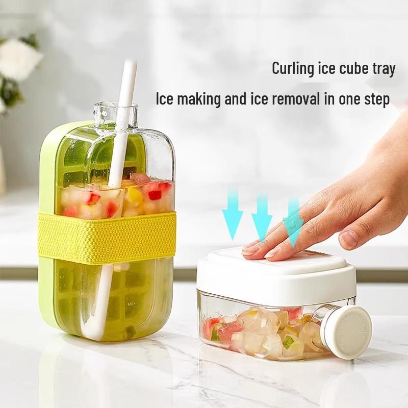 DIY Reusable Ice Cube Tray - Food Grade, Thickened Seal, Press Design for Kettle & Cup.