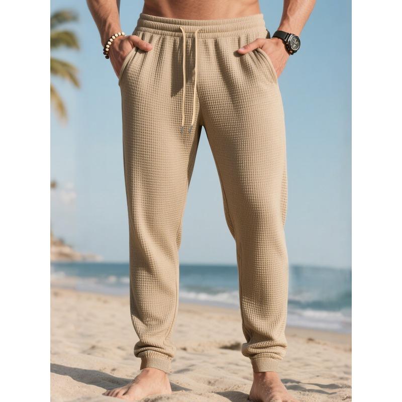 Sommer Herren Sport- und Freizeit Fitness Bundle Kordelzug Jacquard Weite Hose Basketball Laufhose