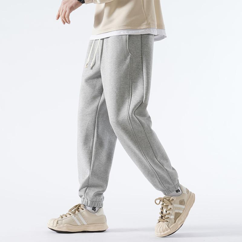 Heavy Casual Pants Men's Spring and Autumn Loose and Versatile Sweatpants Men's Trend Nine-point Sports Long Pants
