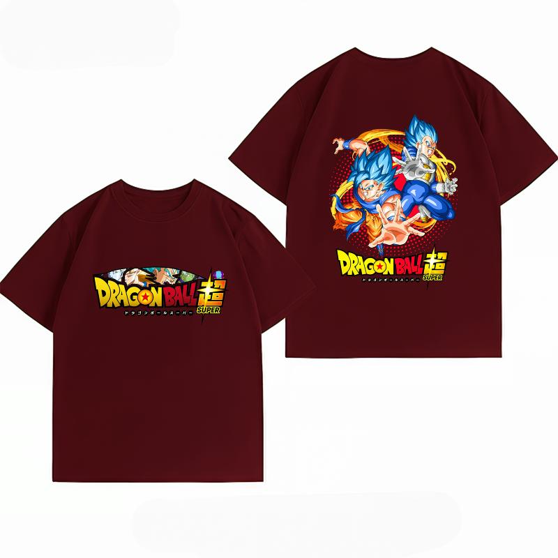 Unisexs Clothing 100 Cotton Summer TShirt Dragon Ball Super Gogeta Vegito Print Anime Tops