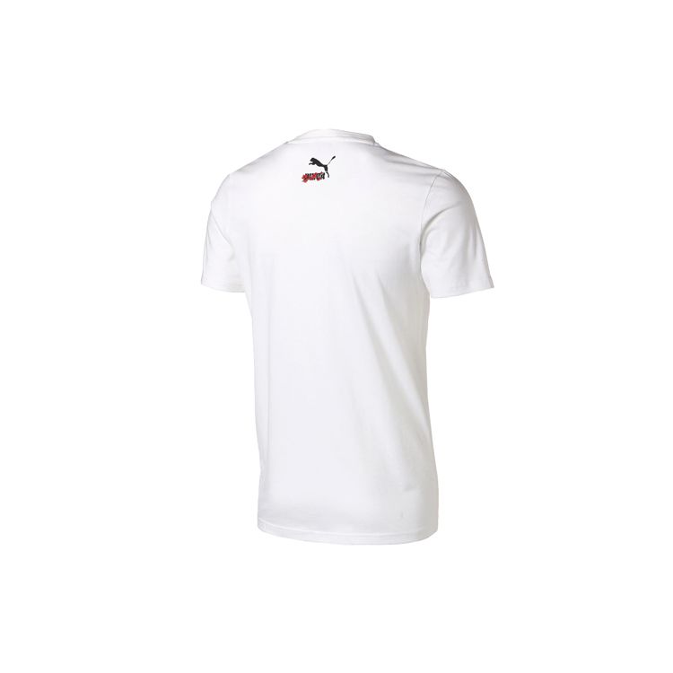 Puma Sakura Print Round Neck Casual Short Sleeve T-Shirt Men Tops White 596036-02
