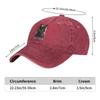 Black Cat Portrait Washed Baseball Cap Unisex Cotton Adjustable Outdoor Trucker Hat