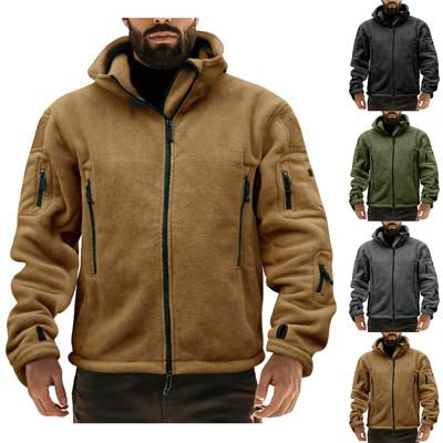 Men's  Fleece Outdoor Warm Fleece Jacket Hooded Coat Jacket