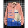 Men's Japanese Art Cat Eats Ramen Print Hoodie Autumn/Winter New 3D Anime Swearshirt Men Women Pullovers Oversized Y2k Tracksuit