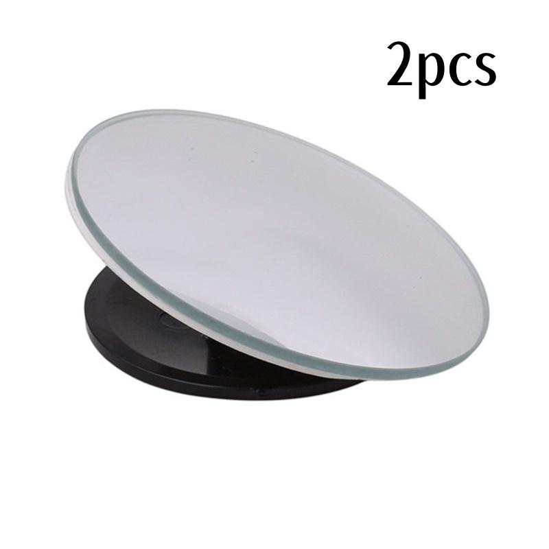 1 Set 5cm Universal Car 360 Blind Spot Side Mirror Stick On Glass Adjustable Safety Lens Security Protection Car Accessories