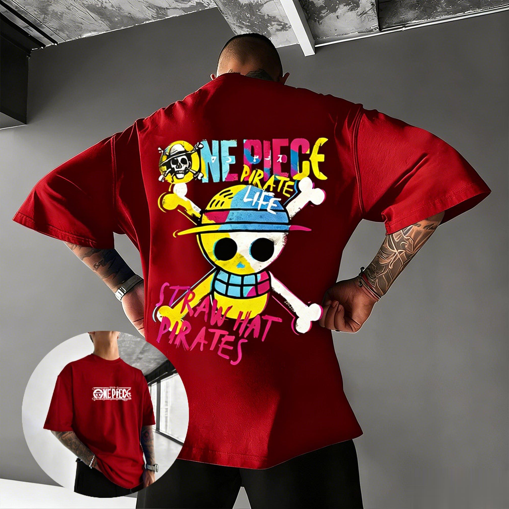 

Унисекс Футболка с принтом Аниме Череп Мужская Женская 2026 Лето Хлопок Короткий Рукав Футболка Мультяшный Принт Топ Уличная Одежда Повседневная Косплей S