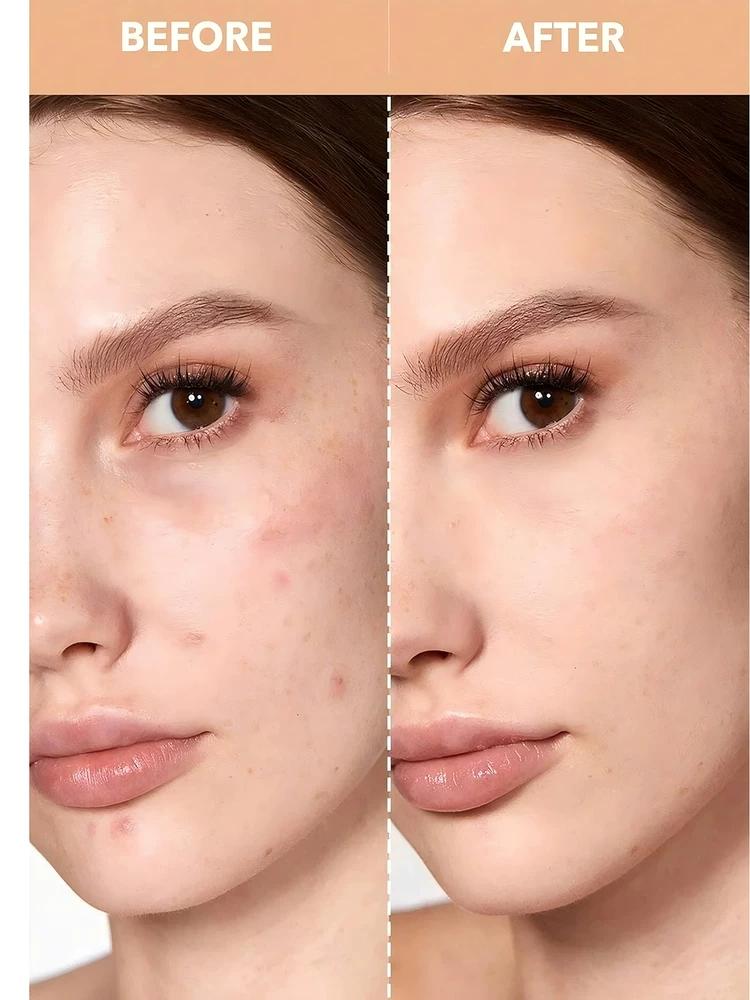 Sheglam Sponge-Head Concealer Stick Multi-Functional for Covering Acne Marks, Dark Circles, Tear Troughs, and Brightening with Squalane Essence