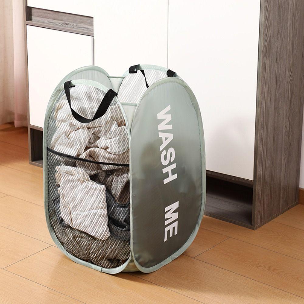 Practical Foldable Portable Laundry Basket Washable Wear-resistant Folding Storage Box Large Capacity Dirty Clothes Basket