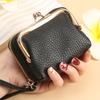 Simple and Fashionable Short Card Bag Soft Women's Zipper Bag Multi-card Wrist Strap Card Bag