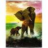 Elephant Blanket Gifts for Women Girls Super Soft Cozy Elephant Throw Blanket Warm Fuzzy Plush Fleece Bedding Decor Blanket