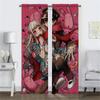 Hanako Kun Partition Kitchen Curtains for Camera Window Curtain for Room 2 Panel Home Interior Curtains Shades Living Blackout
