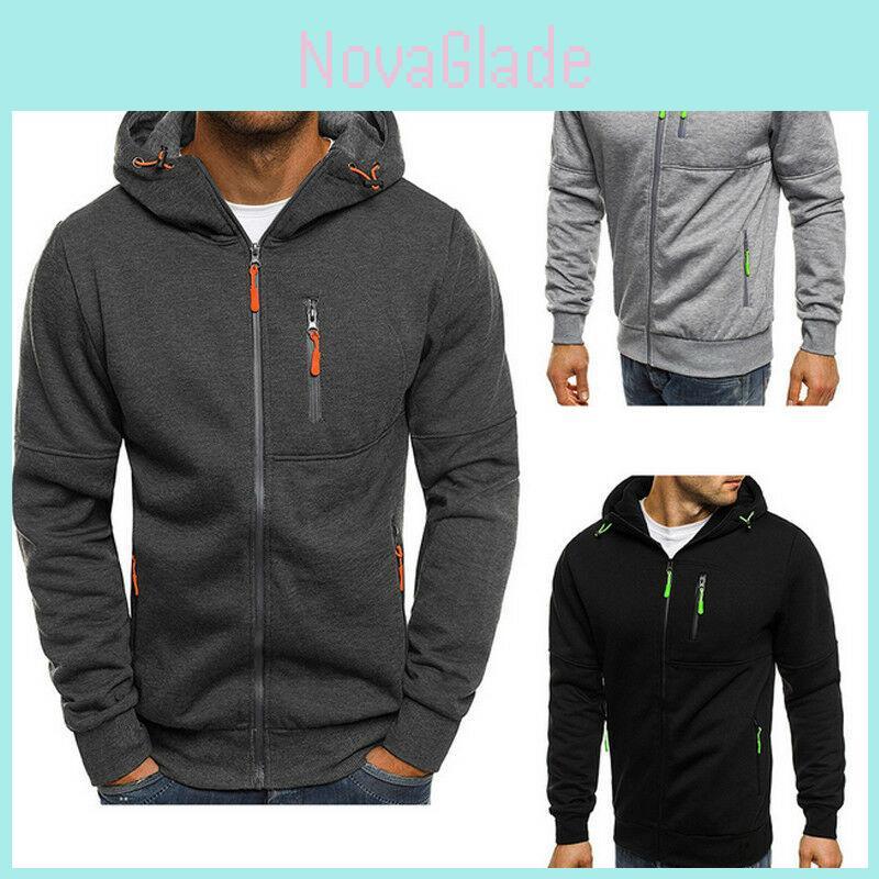 Herren Winter Kapuzenpullover Slim Fit Mit Kapuze Sweatshirt Aus Weichem Warmem Material Jacke