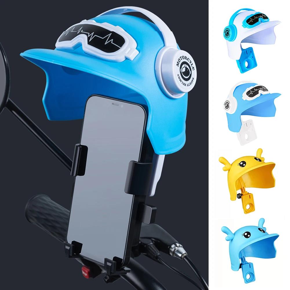 Small Helmet Rider Motorcycle Mobile Phone Holder and Electric Bicycle Navigation Mobile Phone Holder Waterproof Sunshade Helmet Communication 7