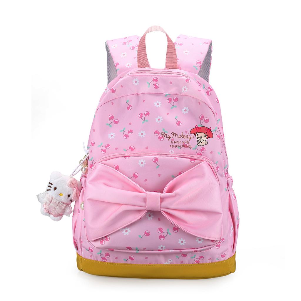 Schoolbag new hellokitty backpack nylon anti-splashing large-capacity bag for elementary school students and junior high school students