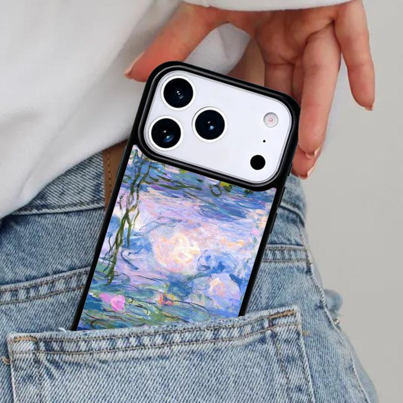 Claude Monet Painting Phone Case for iPhone 16e 15 14 13 12 17 Pro Max Plus Air 17pro Cover Coque