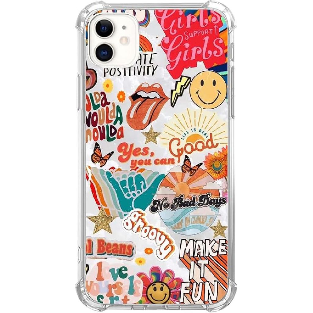 Scottish Highland Cattle Phone Case - Compatible with iPhone 12/12 Pro, Hippie Wild Cow Animal Cover for Teens, Men, Women - Trendy Cool TPU Bumper