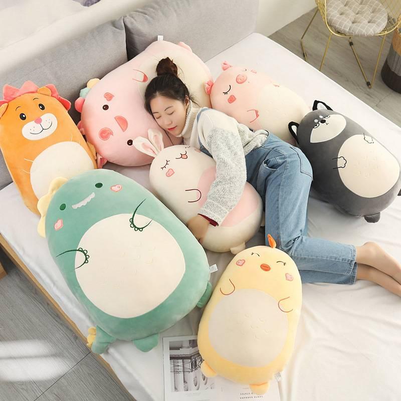 Popular Plush Pig Doll For Sleeping Long Pillow Cushion Ideal For Girls