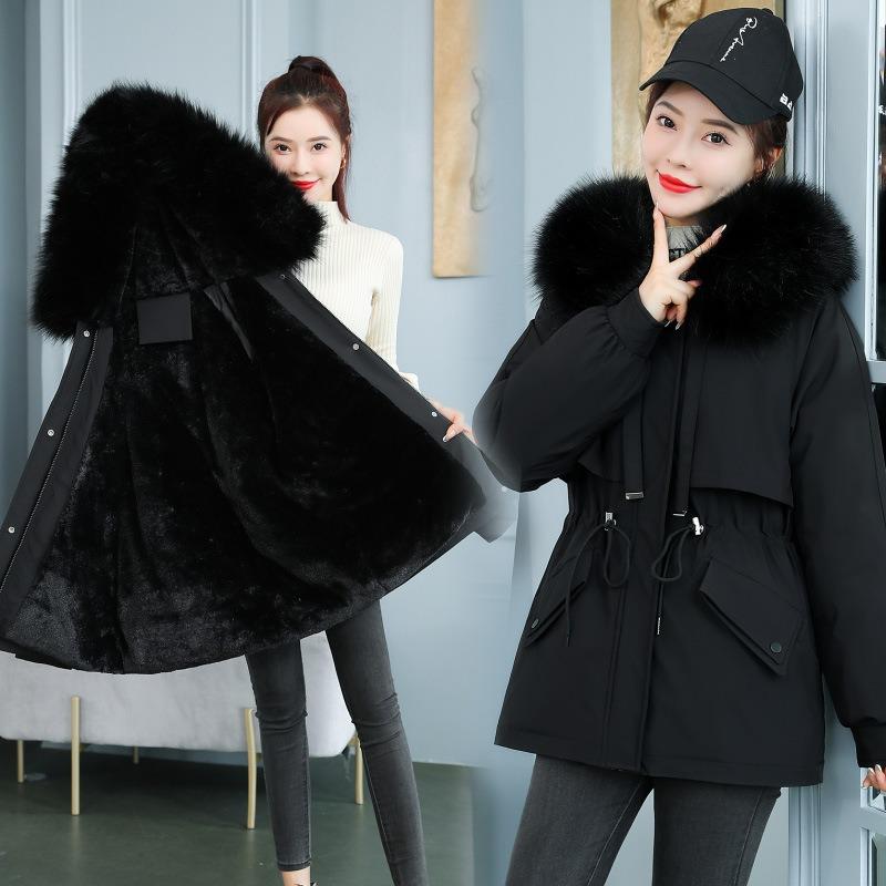 YYFS Women's Fashion Casual Fall Winter Solid Color Print Long Sleeve Jackets & Coats Down Coats