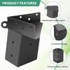 4pcs Carbon Steel Brackets Designed for Secure Assembly of Deer Stands and Shootings Ranges Including Complete Hardware Kit