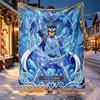 Saint Seiya Pattern Blanket for Home Decoration, Bed, Sofa, Car Travel, Camping, Suitable for All Seasons, Birthday Christmas Gift