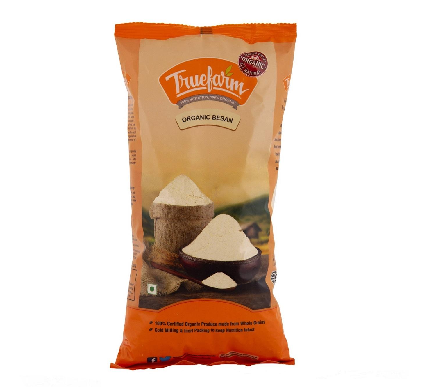 

Мука нутовая (400 г), Organic Besan, Truefarm