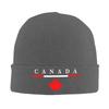 Canada Pride Canadian Flag Maple Knitted Hat for Women Unisex Skullies Beanies Winter Hats  Warm Cap