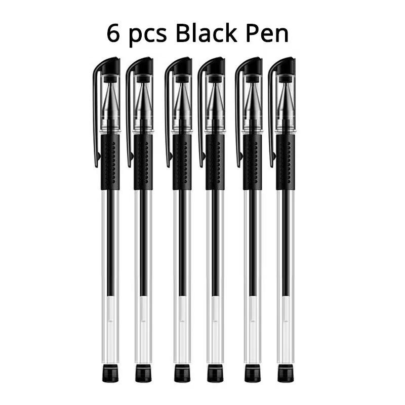 European Standard 0.5mm Black Bullet Tip Neutral Pen Set with Office Refills