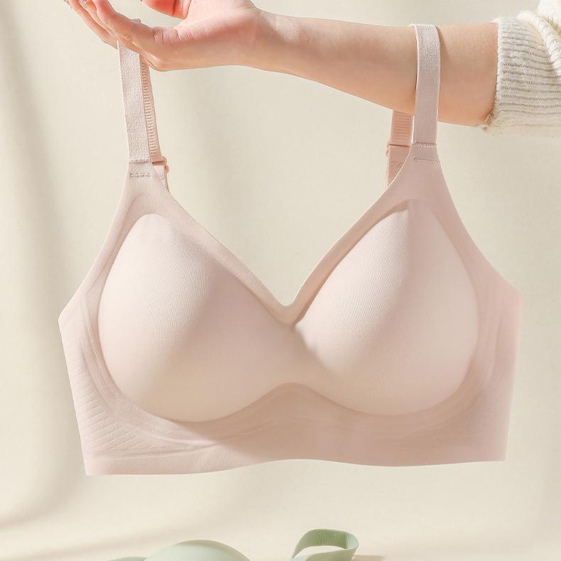 Unsichtbarer BH für Damen Weicher Stütz-Sammel-BH für Damen Anti-Hänge-BH Push-Up-BH