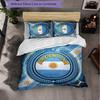 Argentina Football Pattern 3 Pieces Bedding Set Soft Microfiber Duvet Cover with Pillow Cases for Bedroom