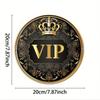 Vintage Crown Metal Sign Gold Foil Elegant 2D Iron Art for Home Office Decor Holiday Gift
