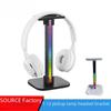 "Cross-Border Headphone Stand with Light - Metal Desktop Display & Detachable Ear-hanging Hanger"