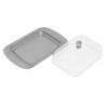 Kinghoff Kh-4027 Steel And Acrylic Butter Dish