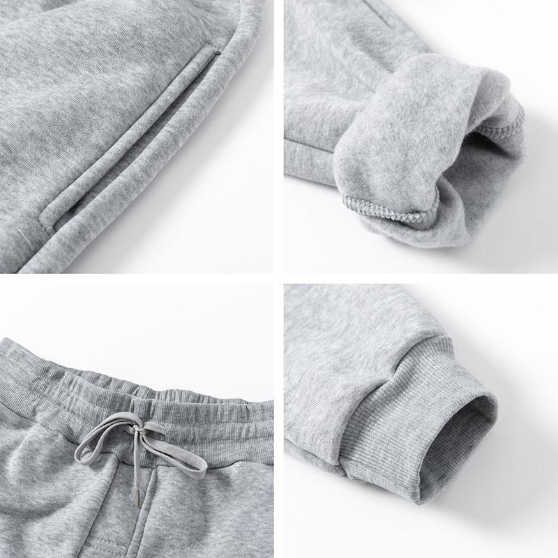 Kışlık Eşofman Takımları İki Parçalı Setler Kadın Eşofman Çift Sonbahar Pantolon Kapüşonlu Sweatshirt Takım Kadın Günlük Düz Renk Kapüşonlu Spor Giyim