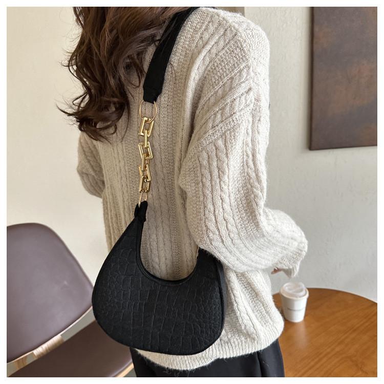 Stylish Crescent Shoulder Bag For Women 2023 Fall Trendy Casual Street Fashion