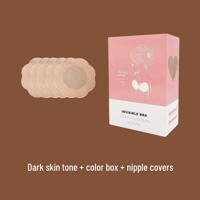 Mango Brush Glue Breast Pad: Thick, Invisible, Seamless, Breathable Enhancer for Small Chest
