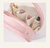 Waterproof Half-Circle Lipstick Makeup Bag - Large Capacity Travel Handbag