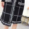 Autumn and Winter New Half Length Skirt Irregular A-line Skirt Medium Length Embracing Hip Knitted Skirt Show Thin Skirt